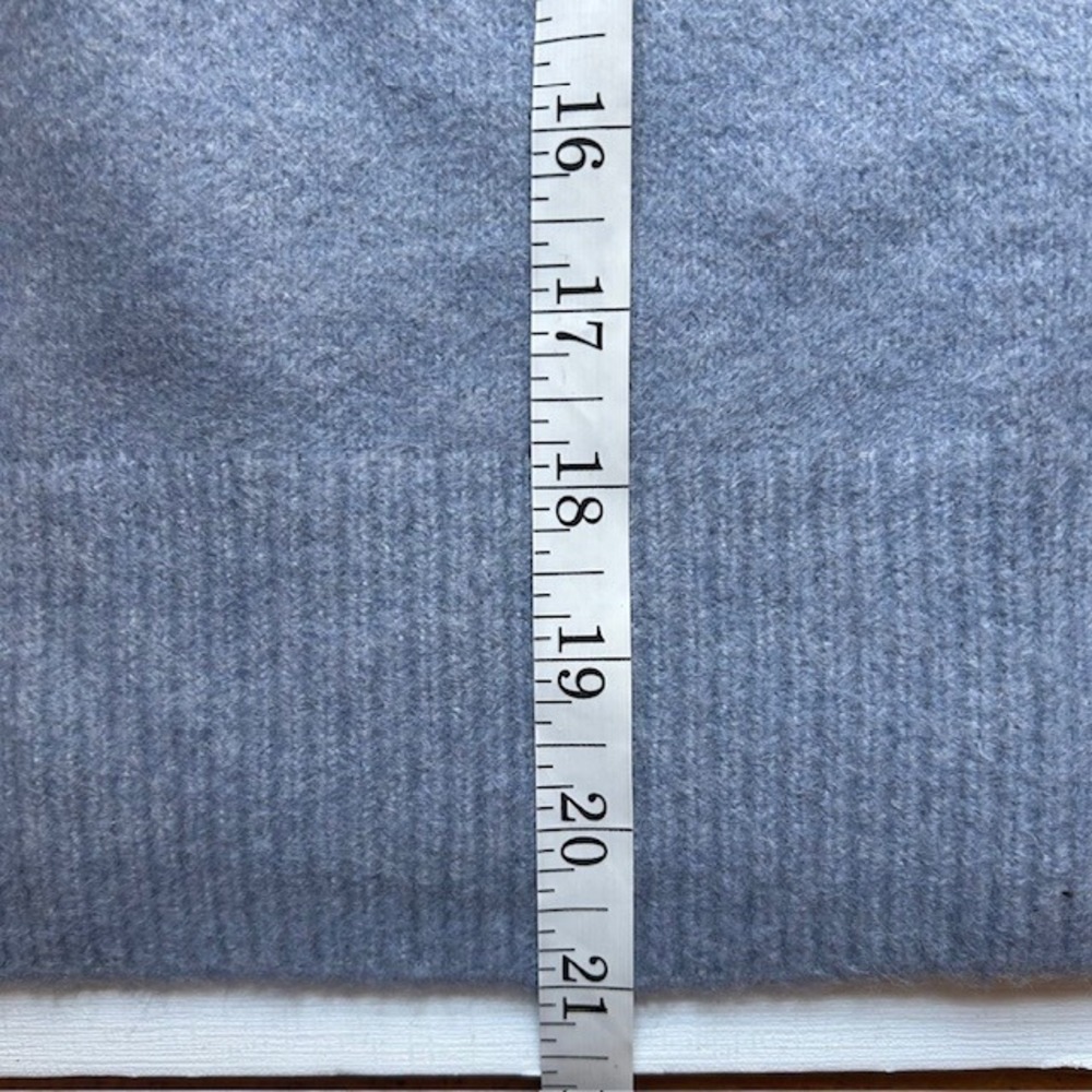 Truth by Republic Blue Wool Blend Mock Neck Sweater Womens New - Picture 10 of 11